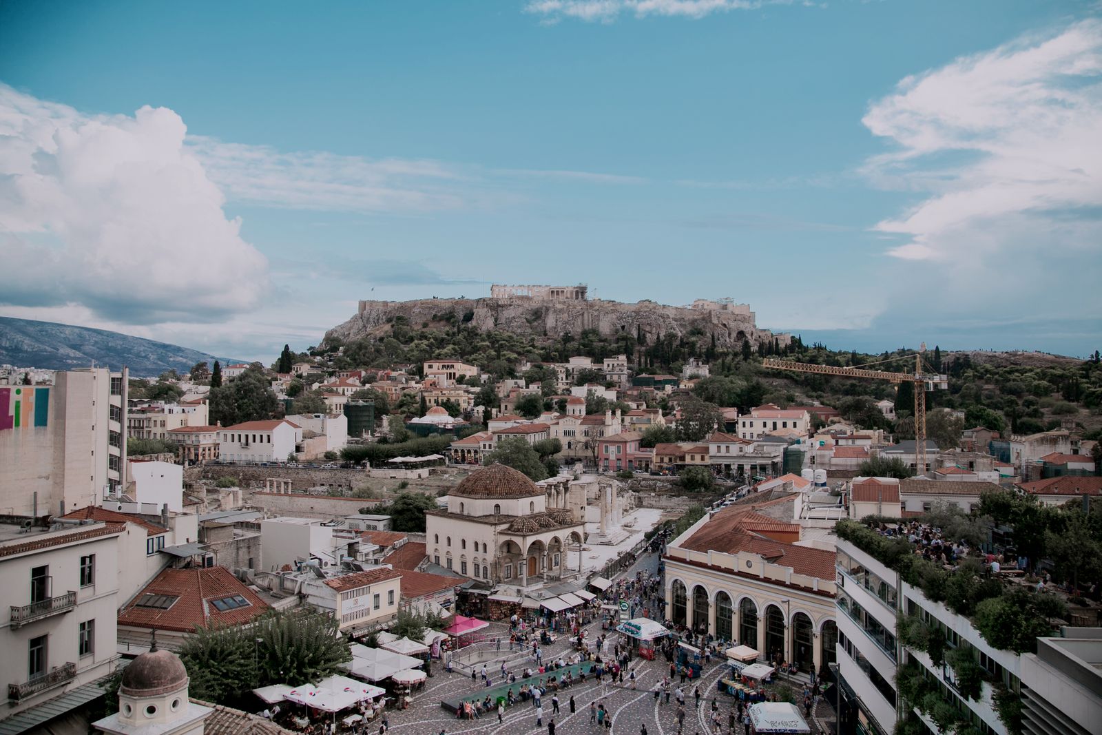 Panoramic view of Athens from an elevated vantage point — property sourcing and location analysis