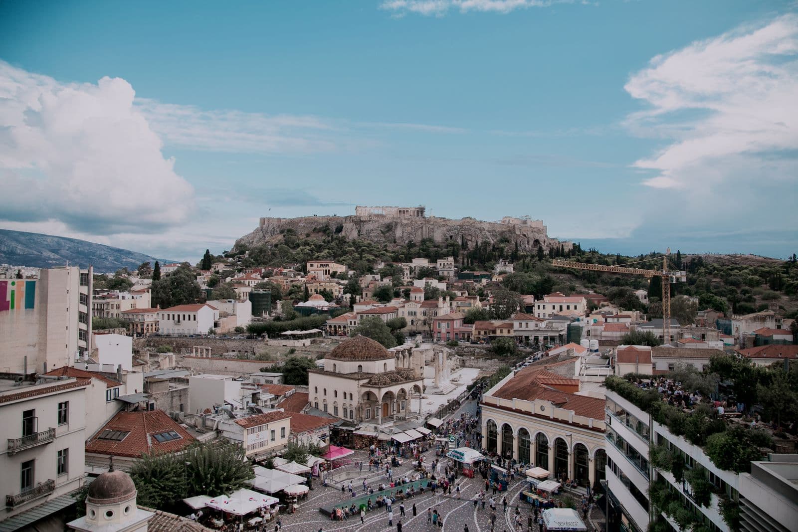 Panoramic view of Athens from an elevated vantage point — property sourcing and location analysis